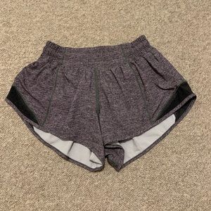 Heather grey Lululemon hotty hot short